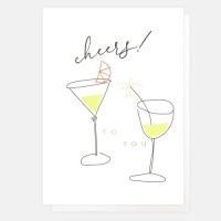 Cheers To You Card by Caroline Gardner